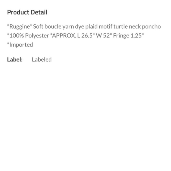 MACCHIA DI NEW YORK PONCHO✨️ - Picture 9 of 10
